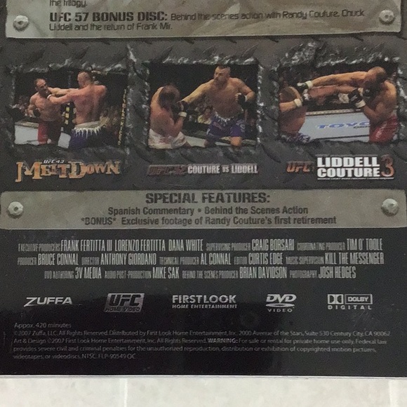 UFC ULTIMATE FIGHTING CHAMPIONSHIP LIDDELL VS COUTURE DVD - Picture 3 of 8